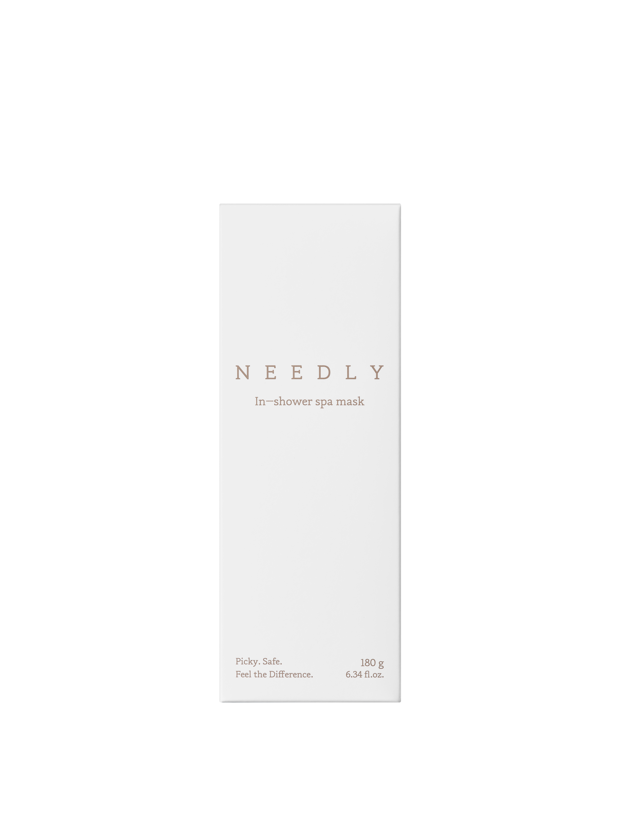 YABUKO dušas spa sejas maska Needly, 180 g, lietošanai dušā ar mirdzumu un ādas mitrināšanu, iekļauta attēlā