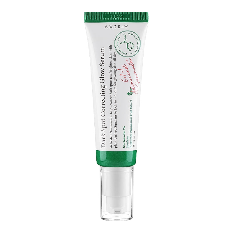 YABUKO AXIS-Y tumšo plankumu korekcijas serums ar 50ml tilpumu, gludina un izgaismo ādu.