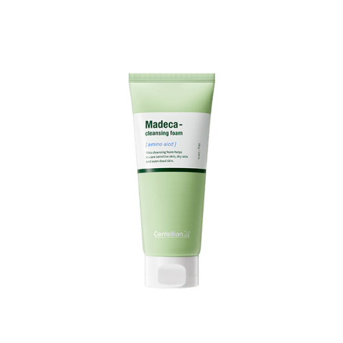 YABUKO Centellian24 Madeca Amino Acid attīrošās sejas putas, 160g, ar maigu, mitrinošu formulu un maigu tekstūru.