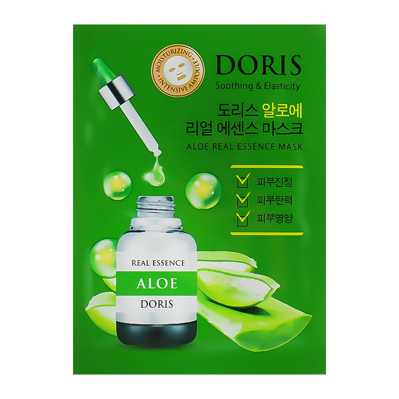 YABUKO Doris Aloe sejas maska ar alveju, 25ml, mitrinoša un atsvaidzinoša sejas kopšanas procedūra.
