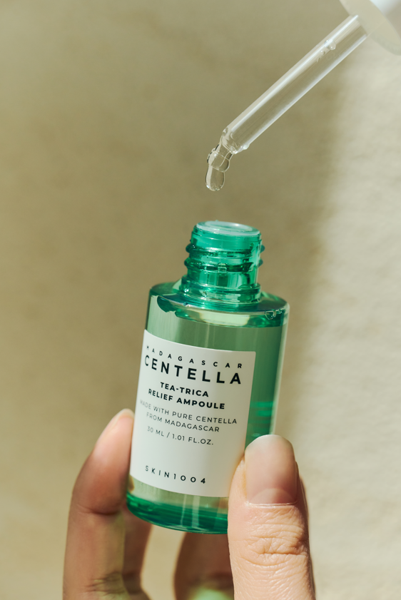 Nomierinoša Ampula SKIN1004 Madagascar Centella Tea-Trica Relief Ampoule