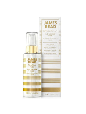 Yabuko JR Gradual Tan H2O sejasmists 100ml, viegla un mitrināta bronzas tonējoša sejas spreja pudelē.