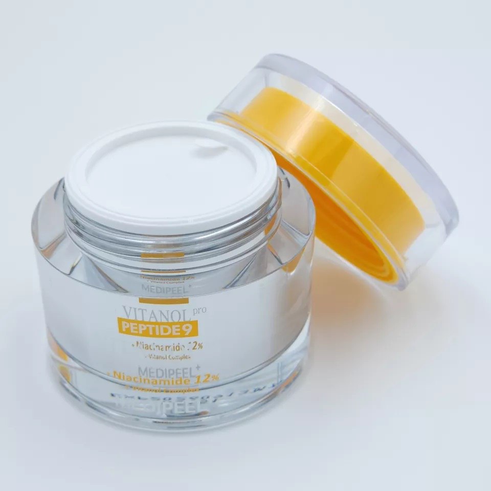YABUKO MEDI-PEEL Peptide 9 Vitanol krēms ar peptīdiem un vitamīniem, 50 ml, sejas anti-novecošanās kopšanas līdzeklis