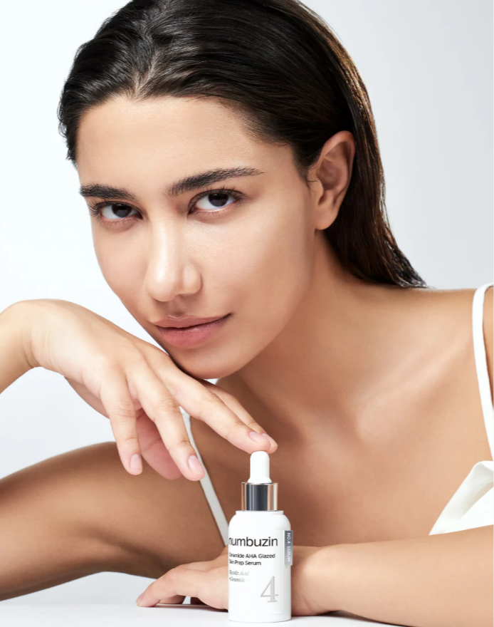 AHA keramīdu serums mirdzošai ādai - Numbuzin No.4 Ceramide AHA Glazed Skin Prep
