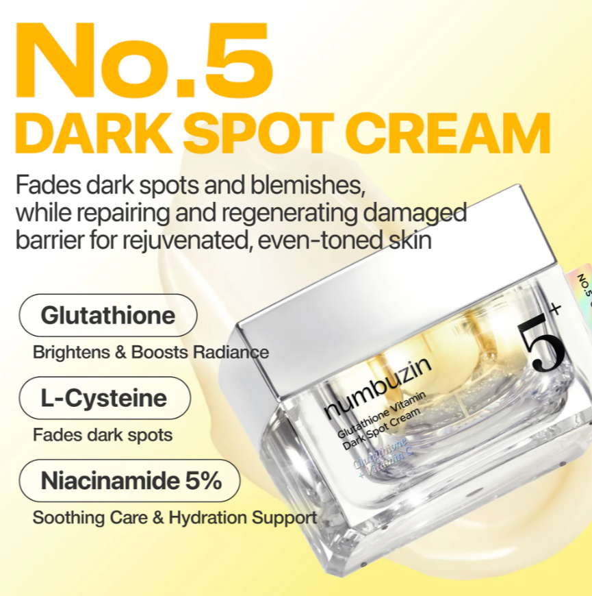 Pigmentācijas Samazinošs Krēms Numbuzin No.5 Glutathione Dark Spot Cream