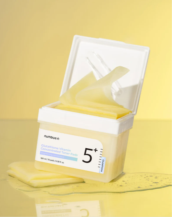 Glutationa Vitāminu Tonera Padi Numbuzin No.5+ Glutathione Toner Pads
