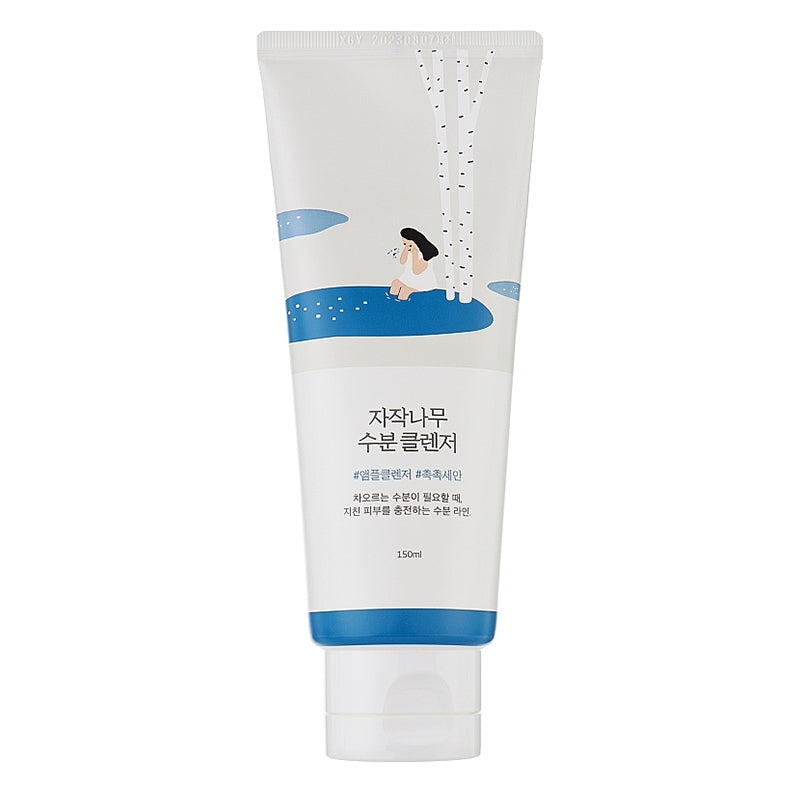 ROUND LAB Birch Juice Moisturizing Cleanser 150ml maigs attīrošs līdzeklis sausai ādai – korejas kosmētika Latvijā
