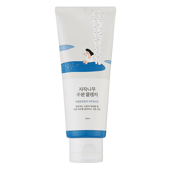 ROUND LAB Birch Juice Moisturizing Cleanser 150ml maigs attīrošs līdzeklis sausai ādai – korejas kosmētika Latvijā