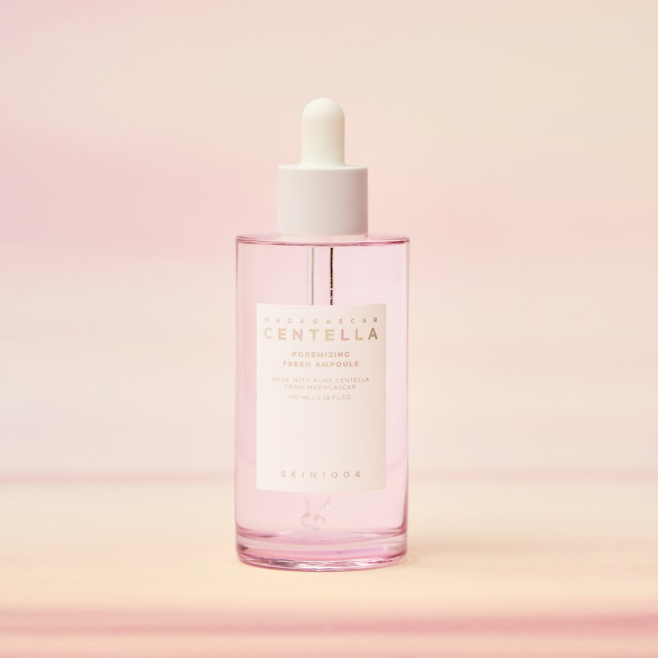 YABUKO SKIN1004 Madagascar poru samazinoša ampula ar Centella, 100ml, svaiga un mitrinoša ampula sejas kopšanai