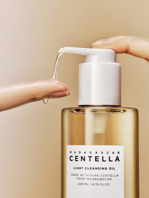 SKIN1004 Madagascar CENTELLA viegla attīroša eļļa, 200ml, YABUKO zīmols, piemērota ādas kopšanai un attīrīšanai.