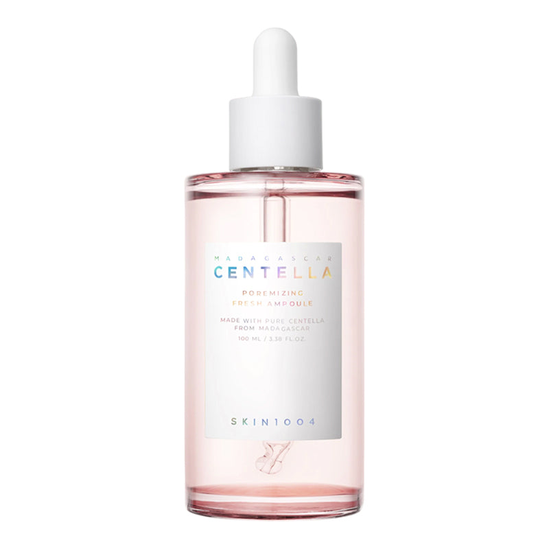 YABUKO SKIN1004 Madagaskaras Centella poru samazinoša ampula 100ml ar svaigu un mitrinošu sastāvu.