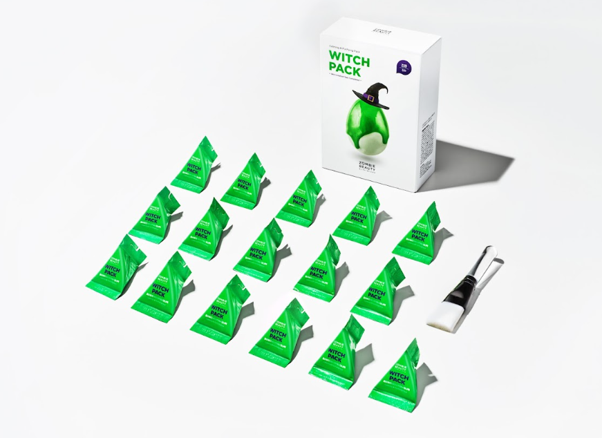 YABUKO SKIN1004 Witch Pack sejas maska, 16 gab., 4g, mitrinoša un atjaunojoša ādas kopšanas maska ar augu ekstraktiem