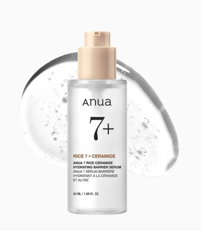 Rīsu mitrinošs serums sejai – Anua 7 Rice Serum 50ml