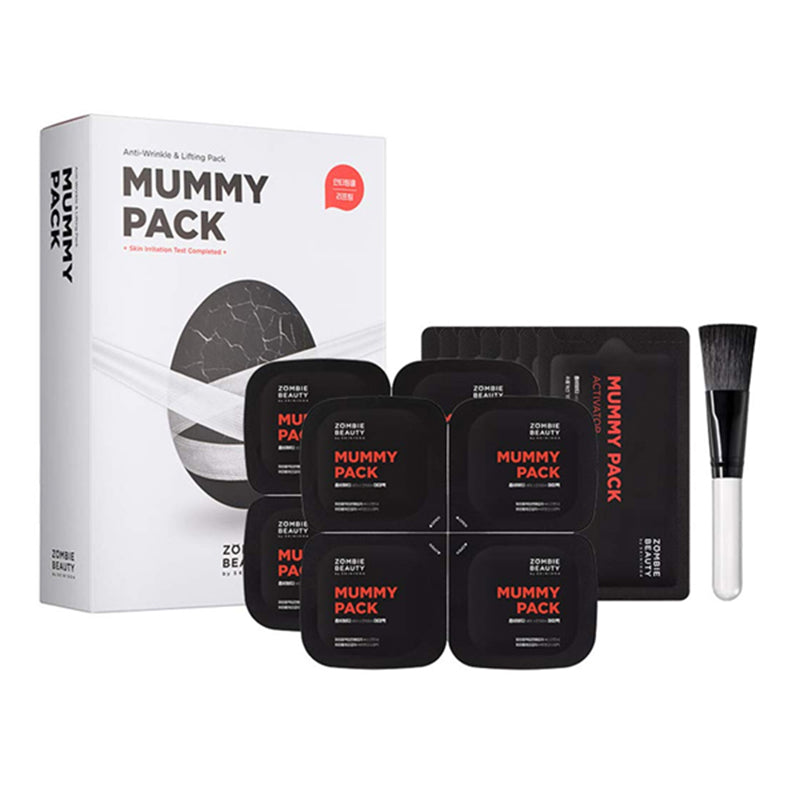 YABUKO SKIN1004 MUMMY PACK sejas maska, 8 gabali pa 2g, mitrinoša un atsvaidzinoša sejas maska ar dabīgām sastāvdaļām