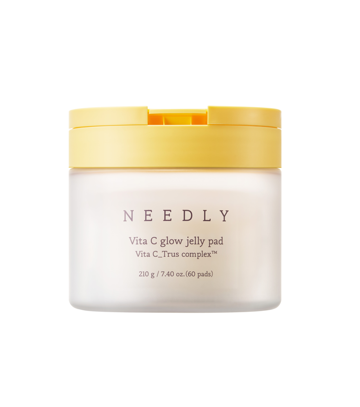 Sejas spilventiņi ar C vitamīnu NEEDLY Vita C Glow Jelly Pads, 60 gabali, ādas mirdzumam, YABUKO zīmola kosmētikas produkti