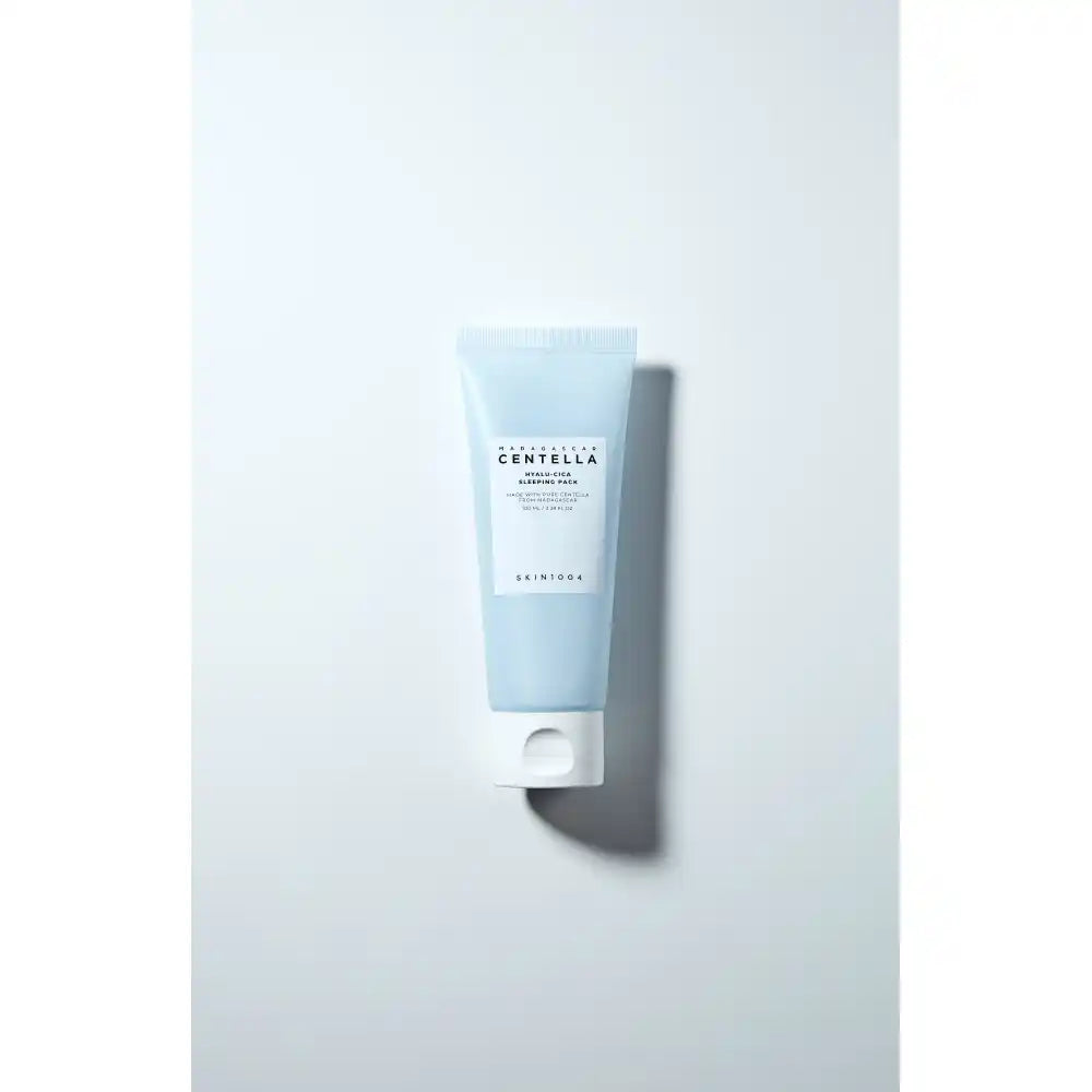 Nakts sejas maska SKIN1004 Centella Hyalu-Cica, 100ml, ar nomis, mitrina un nomierina ādu.